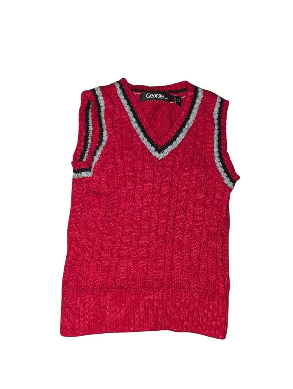 9/8/2. Boys George Red Sweater Vest(PRICE IS FIRM IF YOUR JUST BUYING THIS ITEM)